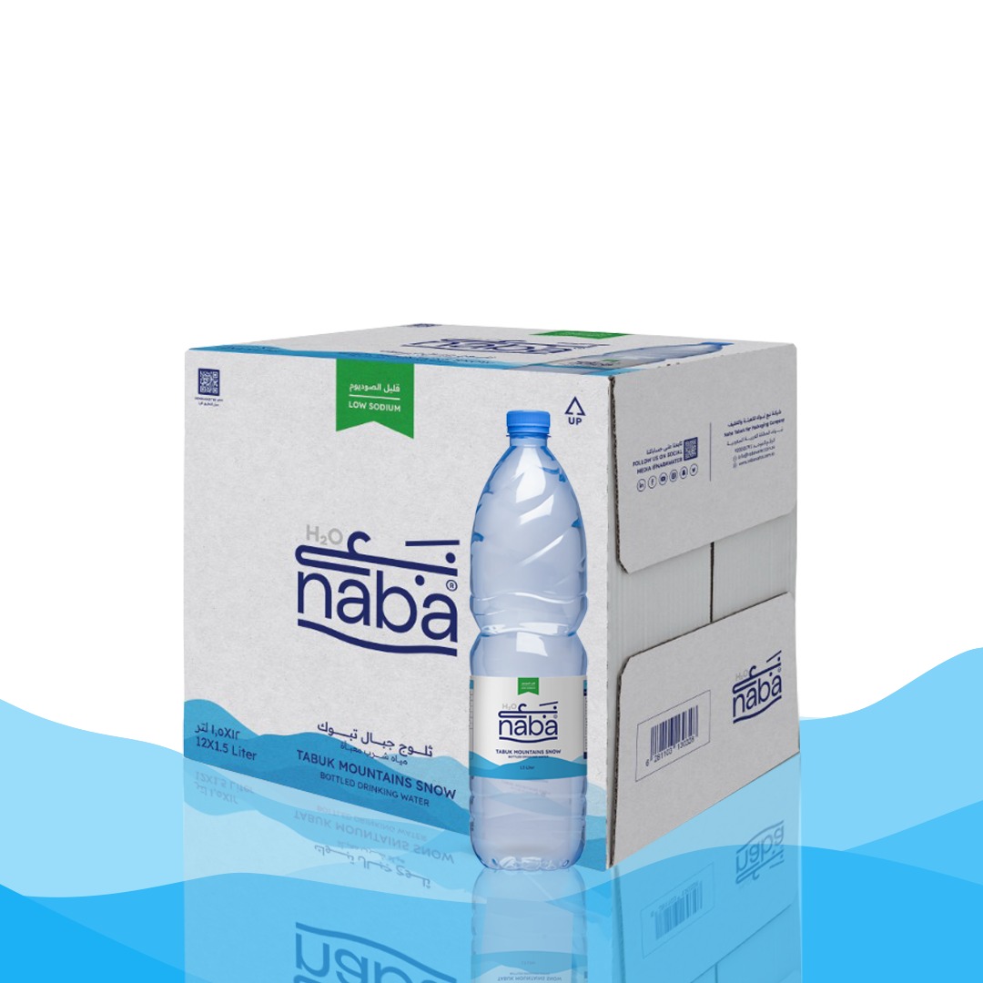 مياه نبع تبوك 1.5 لتر